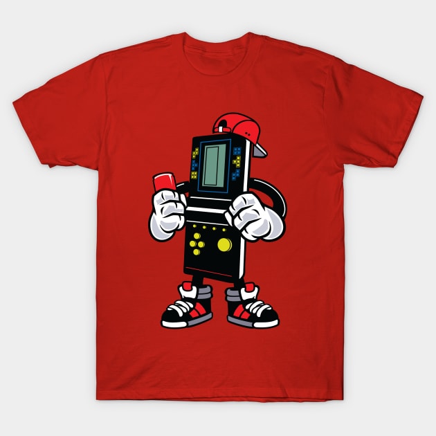 Cool Brick Game T-Shirt by LineXpressions